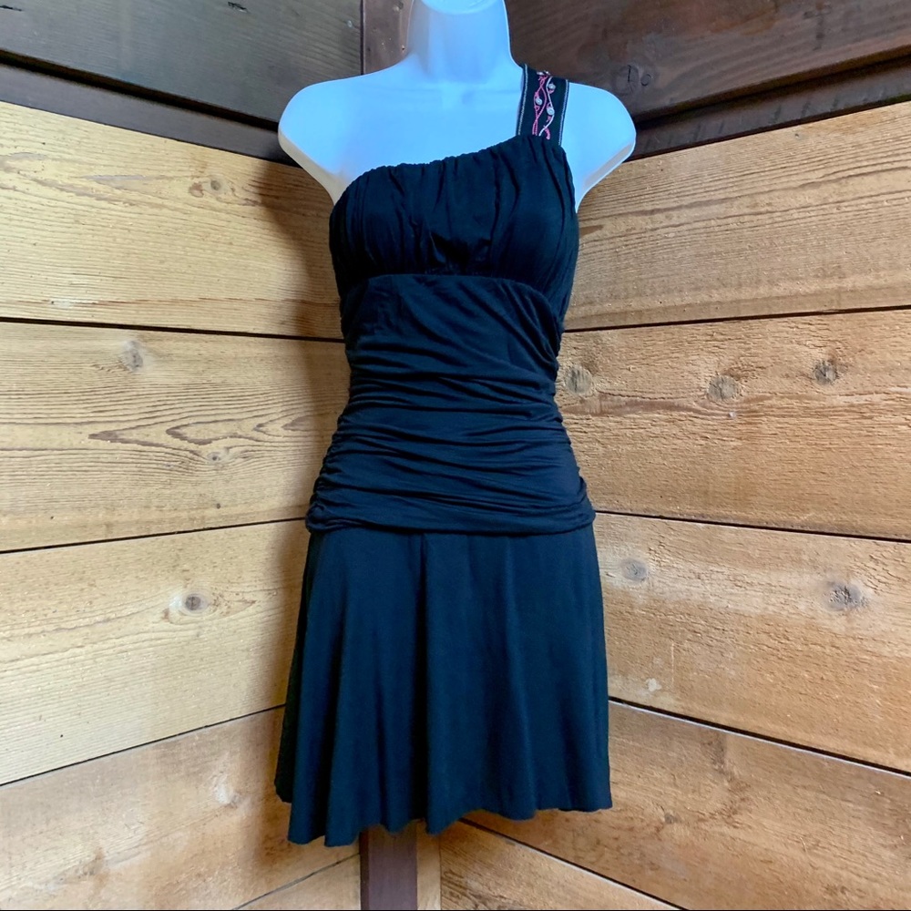 One Shoulder Rouged Free People Dress
